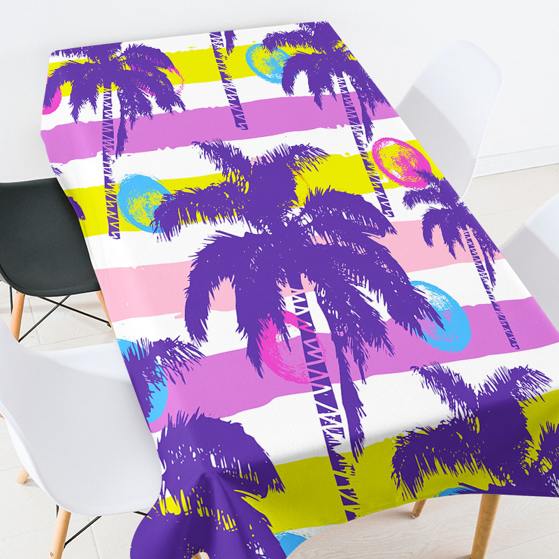 Krāsains kokosriekstu koka galda pārklājs kāzu galda pārklājs sarkans galdauts izšūts galdauts galdauts galdauts