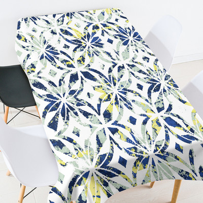 Τραπεζομάντιλο εκτύπωσης γεωμετρικής λωρίδας ορθογώνιο τραπεζομάντιλο για πάρτι κάλυμμα τραπεζαρίας κομψό τραπεζομάντιλα Λαδόπανο στο τραπέζι