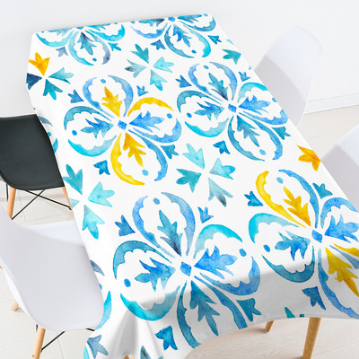 Τραπεζομάντιλο εκτύπωσης γεωμετρικής λωρίδας ορθογώνιο τραπεζομάντιλο για πάρτι κάλυμμα τραπεζαρίας κομψό τραπεζομάντιλα Λαδόπανο στο τραπέζι