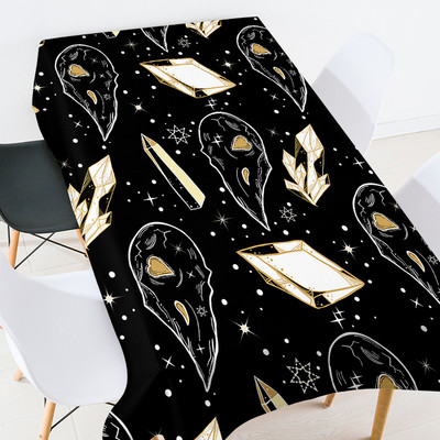 Karikatūra kaķu galdauts taisnstūrveida galdauts galdauts lina galdauts galda pārklāji kāzu dekori istabas dekori estētisks mētelis