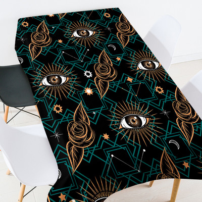 Karikatūra kaķu galdauts taisnstūrveida galdauts galdauts lina galdauts galda pārklāji kāzu dekori istabas dekori estētisks mētelis