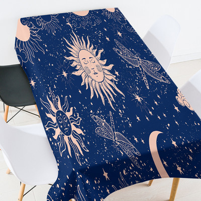 Karikatūra kaķu galdauts taisnstūrveida galdauts galdauts lina galdauts galda pārklāji kāzu dekori istabas dekori estētisks mētelis