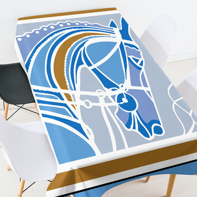 Ģeometriskas apdrukas ziedu kafijas galdiņš viesistabai ūdensizturīgs galdauts eiropas galdauti pusdienu galda komplekta dekorēšana