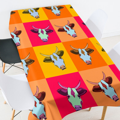 Ģeometriskas apdrukas ziedu kafijas galdiņš viesistabai ūdensizturīgs galdauts eiropas galdauti pusdienu galda komplekta dekorēšana