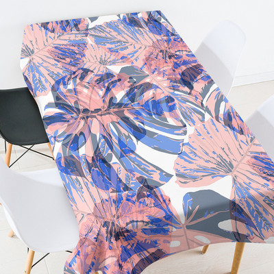 Krāsu kokosriekstu koka pusdienu galda dekors galdauts taisnstūrveida kafijas galdiņš viesistabai Galda svinību dekorēšanas galda pārklājs