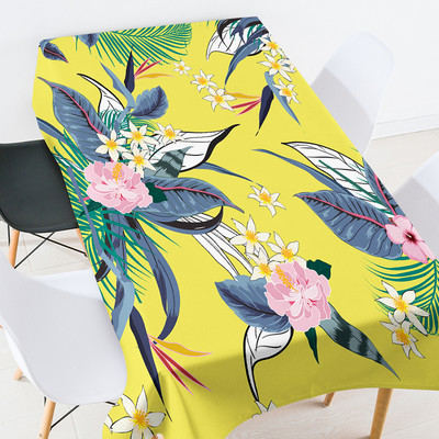 Krāsu kokosriekstu koka pusdienu galda dekors galdauts taisnstūrveida kafijas galdiņš viesistabai Galda svinību dekorēšanas galda pārklājs