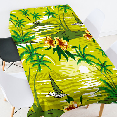 Krāsu kokosriekstu koka pusdienu galda dekors galdauts taisnstūrveida kafijas galdiņš viesistabai Galda svinību dekorēšanas galda pārklājs