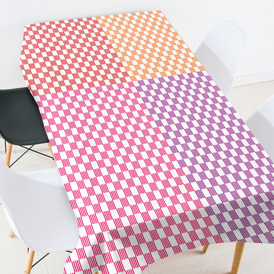 Ģeometriski svītrains režģis kāzu dekorācijas galdauts ūdensizturīgs telpu dekorējums estētisks izšūts galdauts galdauts