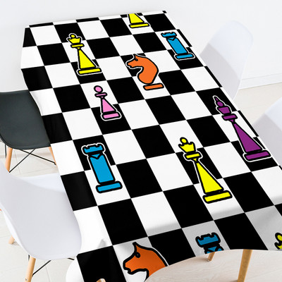 Ģeometriski svītrains režģis kāzu dekorācijas galdauts ūdensizturīgs telpu dekorējums estētisks izšūts galdauts galdauts