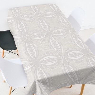 Krāsu ģeometriski svītrainām režģu terases apdare istabas apdare estētiska pusdienu galda pārsegs apaļā galda pārklājs galda pārklājs