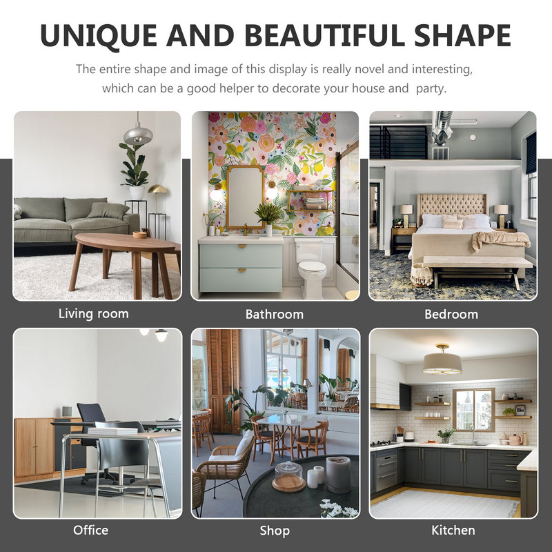 Krištolinė lentyna prie sienos stovo laikiklis medinis stovas mėnulis lentynos sferinis pagrindas bohemiškas sandėliukas plūduriuojantis medinis pakabinamas dekoratyvinis