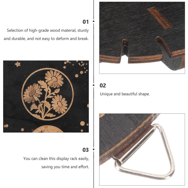 Krištolinė lentyna prie sienos stovo laikiklis medinis stovas mėnulis lentynos sferinis pagrindas bohemiškas sandėliukas plūduriuojantis medinis pakabinamas dekoratyvinis