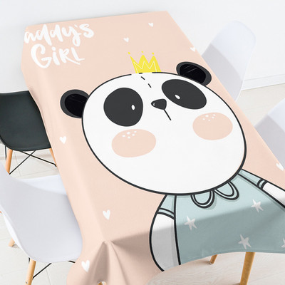 Rajzfilm anime állat étkező asztal borítás szoba dekoráció esztétikus terítő vízálló party terítő fehér terítő