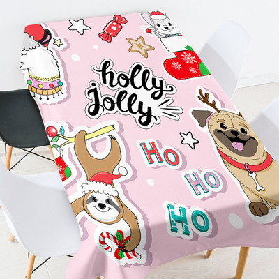 Rajzfilm anime állat étkező asztal borítás szoba dekoráció esztétikus terítő vízálló party terítő fehér terítő