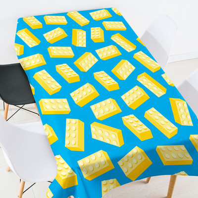 Animacinių filmų geometrija mokyklinės prekės stalo užtiesalas kambario dekoras estetinis europietiškos staltiesės kavos staliukas svetainės stalui