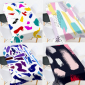 Spalvota spausdinta staltiesė stačiakampė Stalas Stačiakampės staltiesės Lanksti stiklinė stalo apsauga kambario dekoro estetika