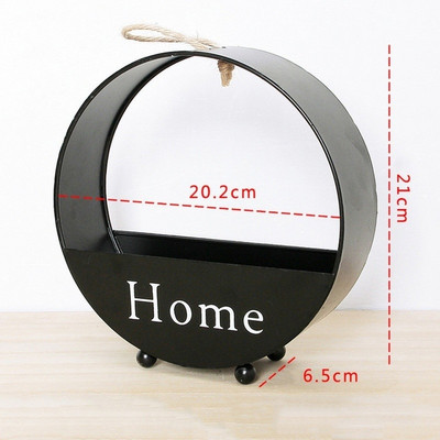 1gb Jauna Ziemeļvalstu kaltas dzelzs vāze piekarināma pie sienas ziedu grozs apaļš puķu pods istabas sienas stiprinājums mājas dekors mākslas dekors