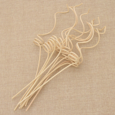 10 τμχ Ξύλινα καλάμια από ρατάν μέσα από λουλούδια Διαχυτήρες αξεσουάρ Ραβδί αντικατάστασης διάχυσης καλαμιών DIY Διακόσμηση σπιτιού