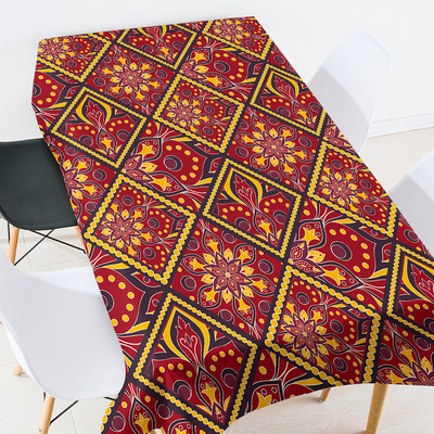 Ģeometrisko svītru apdruka ūdensizturīgs galdauts kāzu galdauts galdauts taisnstūrveida kafijas galdiņš viesistabas serape