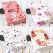 Karikatūra gādīgi dzīvnieki kafijas galdiņš viesistabai ūdensizturīgs galdauts galda pārklājs lina galdauts balts galdauts galds