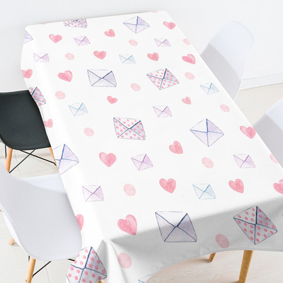 Karikatūra gādīgi dzīvnieki kafijas galdiņš viesistabai ūdensizturīgs galdauts galda pārklājs lina galdauts balts galdauts galds