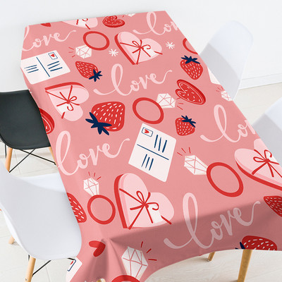 Karikatūra gādīgi dzīvnieki kafijas galdiņš viesistabai ūdensizturīgs galdauts galda pārklājs lina galdauts balts galdauts galds