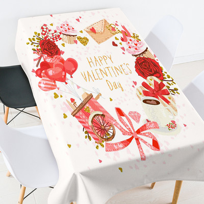 Karikatūra gādīgi dzīvnieki kafijas galdiņš viesistabai ūdensizturīgs galdauts galda pārklājs lina galdauts balts galdauts galds