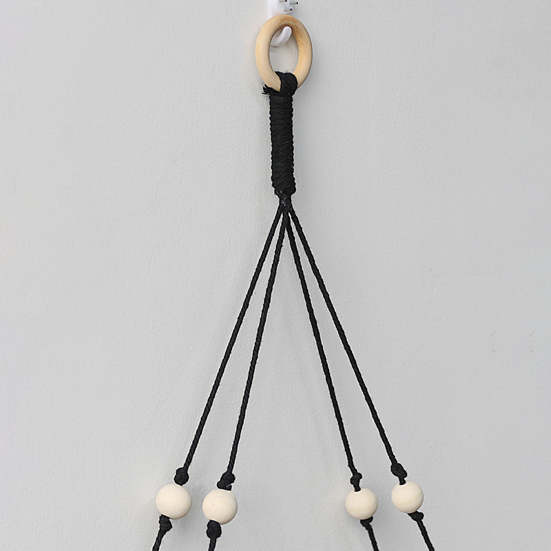 Koka plaukts Makrama sienas dekors Boho plauktu organizators Mājas dekors Peldošie plaukti sienas vannas istabas dekoram Augu statīvu plaukti