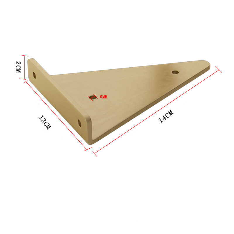 Retro zlatni nosač za police Polica na zidnoj polici Nosači za plutajuće police Kuhinjski stalak Polica podržava zidne dekoracije kućni dekor