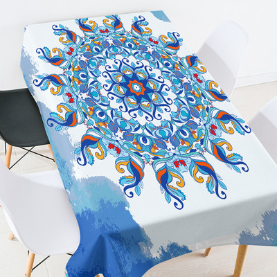 Ģeometriski svītrains režģis taisnstūra galda galdauts galdautu komplekts Prettraipu galdauts kāzu dekorācijas piknika sega