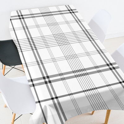 Geomeetriline triibuline võre Plekivastane laudlina laudlina komplekt peokaunistus Ristkülikukujulised laudlinad Söögilauad