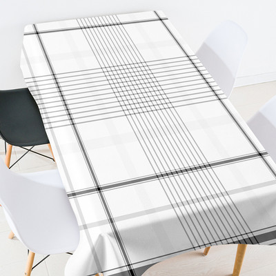 Geomeetriline triibuline võre Plekivastane laudlina laudlina komplekt peokaunistus Ristkülikukujulised laudlinad Söögilauad