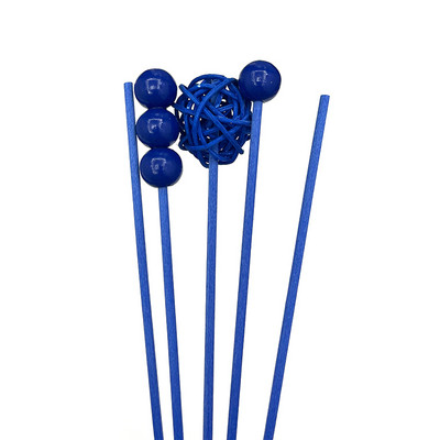 5db Színes Fa Golyós Rattan Botok Otthon Illatok Színes Rattan Ball Reed Diffúzor Botok Barkácsolás Díszek Otthoni Dekoráció