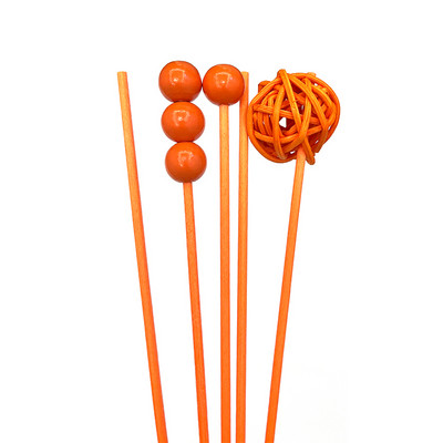 5db Színes Fa Golyós Rattan Botok Otthon Illatok Színes Rattan Ball Reed Diffúzor Botok Barkácsolás Díszek Otthoni Dekoráció
