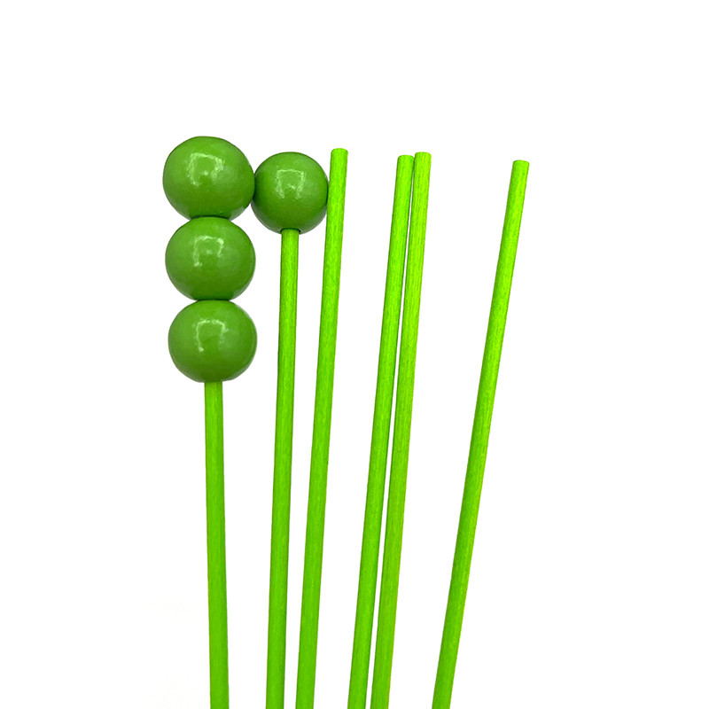 6 бр. Резервен аромадифузор с дървена топка Ратанови тръстикови пръчици Освежител за въздух Ароматерапия Ароматни стикове Пръчици за пълнене на дифузьор с масло