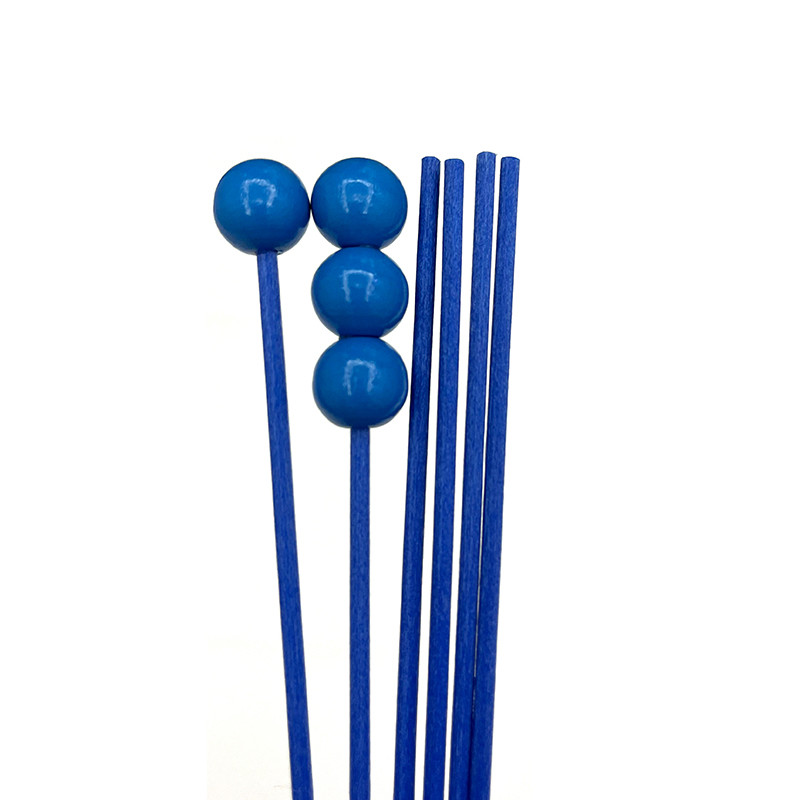 6 бр. Резервен аромадифузор с дървена топка Ратанови тръстикови пръчици Освежител за въздух Ароматерапия Ароматни стикове Пръчици за пълнене на дифузьор с масло