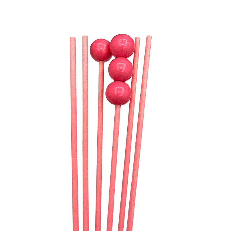6 бр. Резервен аромадифузор с дървена топка Ратанови тръстикови пръчици Освежител за въздух Ароматерапия Ароматни стикове Пръчици за пълнене на дифузьор с масло
