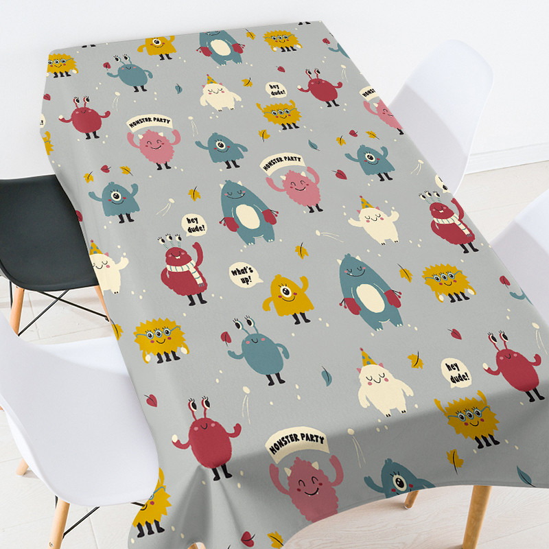 Ģeometriski svītraini ziedi taisnstūra galds galdauts kāzu noformējums Prettraipu galdauts ballīšu dekorēšana Galda pusdienošana