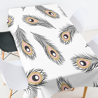 Puķu lapas pusdienu galda dekorēšana ūdensizturīgs galdauts galdauts taisnstūra kafijas galdiņš viesistabas kāzu dekoram