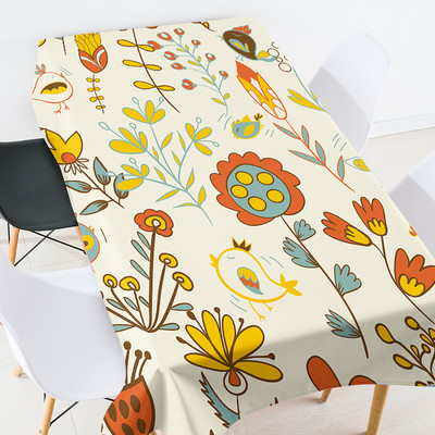 Animacinių filmų anime gyvūnų nėrinių staltiesė valgomojo stalo apdaila vandeniui atspari staltiesė staltiesė stačiakampė violetinė staltiesė