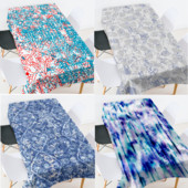 Ģeometrisko svītru apdruka taisnstūra galda galdauts Prettraipu galdauts piknika sega Eļļas lupatiņa uz galda svinību dekorācijas