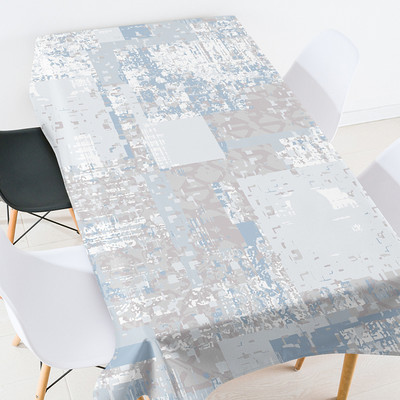 Ģeometrisko svītru apdruka taisnstūra galda galdauts Prettraipu galdauts piknika sega Eļļas lupatiņa uz galda svinību dekorācijas