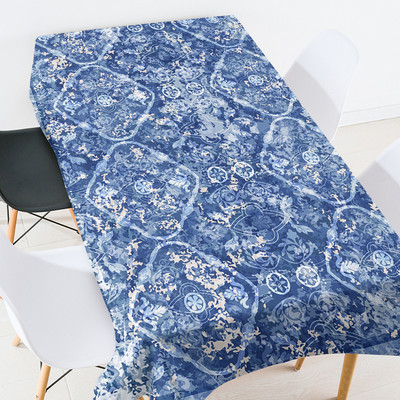 Ģeometrisko svītru apdruka taisnstūra galda galdauts Prettraipu galdauts piknika sega Eļļas lupatiņa uz galda svinību dekorācijas