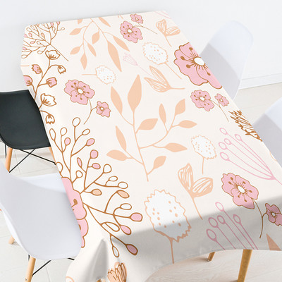 Ziedu lapas galdauts ūdensizturīgs galda galdauts Ēdamistabas galdi Galds pusdienu galda skrējējs galdauts kāzu dekorācijas mētelis