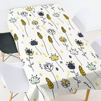 Ziedu lapas galdauts ūdensizturīgs galda galdauts Ēdamistabas galdi Galds pusdienu galda skrējējs galdauts kāzu dekorācijas mētelis