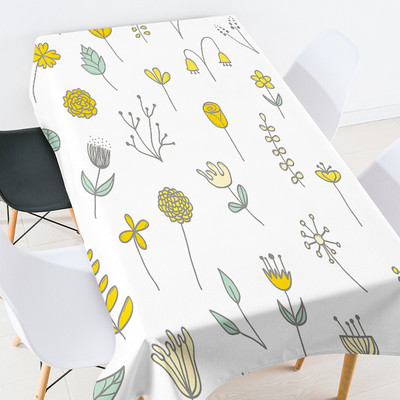 Ziedu lapas galdauts ūdensizturīgs galda galdauts Ēdamistabas galdi Galds pusdienu galda skrējējs galdauts kāzu dekorācijas mētelis