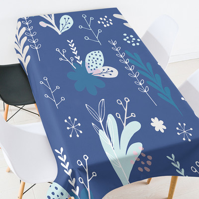 Ziedu lapas galdauts ūdensizturīgs galda galdauts Ēdamistabas galdi Galds pusdienu galda skrējējs galdauts kāzu dekorācijas mētelis