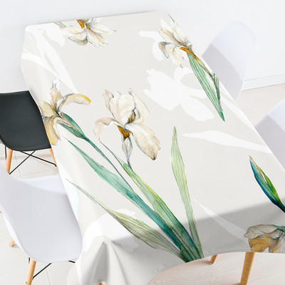 Ziedu lapas galdauts ūdensizturīgs galda galdauts Ēdamistabas galdi Galds pusdienu galda skrējējs galdauts kāzu dekorācijas mētelis