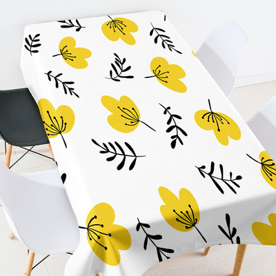 Ziedu lapas galdauts ūdensizturīgs galda galdauts Ēdamistabas galdi Galds pusdienu galda skrējējs galdauts kāzu dekorācijas mētelis