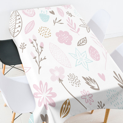 Ziedu lapas galdauts ūdensizturīgs galda galdauts Ēdamistabas galdi Galds pusdienu galda skrējējs galdauts kāzu dekorācijas mētelis